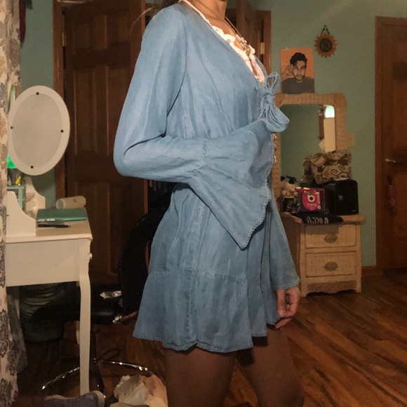 rue21 Denim Colored Romper - Picture 2 of 9